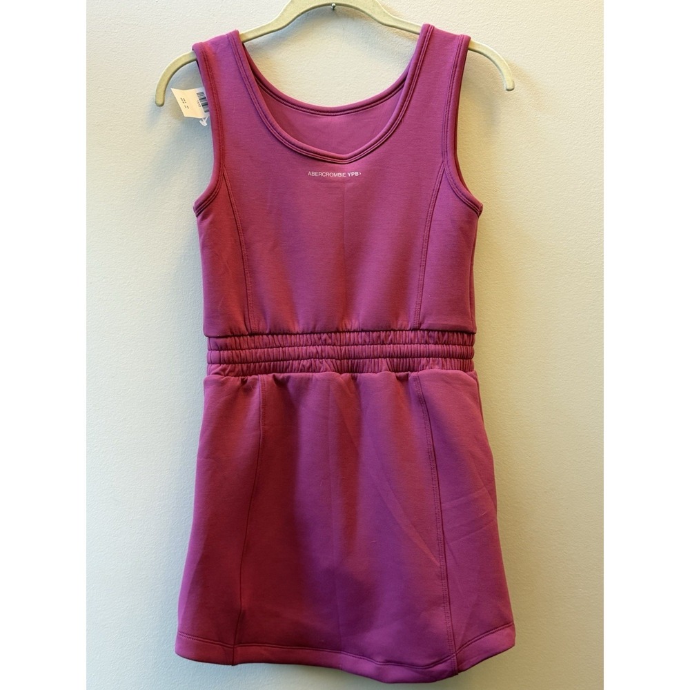 Abercrombie Girls' YPB neoKNIT U-Neck Mini Dress Magenta